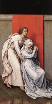 Rogier Van Der Weyden : CCrucifixion Diptych, left panel